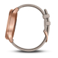 Preview: vívomove™ HR Roségold mit grauem Armband aus Velours