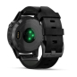 Preview: fēnix® 5 Plus Saphir, Schwarz mit schwarzem Lederarmband