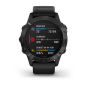 Preview: fēnix® 6 Pro Schwarz mit schwarzem Silikon Armband