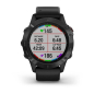 Preview: fēnix® 6 Pro Schwarz mit schwarzem Silikon Armband