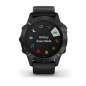 Preview: fēnix® 6 Pro Schwarz mit schwarzem Silikon Armband