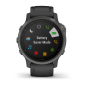 Preview: fēnix® 6S Pro SAPPHIRE Schwarz mit schwarzem Silikonband