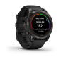 Preview: Fēnix® 7 Pro – Sapphire Solar Edition Schwarz/Carbongrau Titan DLC mit QuickFit®-Silikon-Armband