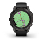 Preview: Fēnix® 7 Pro – Sapphire Solar Edition Schwarz/Carbongrau Titan DLC mit QuickFit®-Silikon-Armband