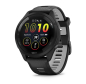 Preview: Forerunner® 265 Schwarz mit Schnellwechsel-Silikon-Armband 22 mm Schwarz/Hellgrau