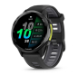 Preview: Forerunner® 970 Schwarz/Carbongrau DLC Titan mit Silikon-Wechselarmband Schwarz/Transparent