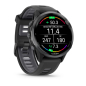 Preview: Forerunner® 970 Schwarz/Carbongrau DLC Titan mit Silikon-Wechselarmband Schwarz/Transparent