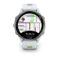 Preview: Forerunner® 970 Steinweiss/Titanium Titan mit Silikon-Wechselarmband 22 mm Steinweiss/Transparent Amp Yellow