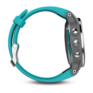 Fenix 5S Silber mit türkisfarbenem Armband