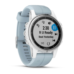 fēnix® 5S Plus Weiss mit Seafoam Armband