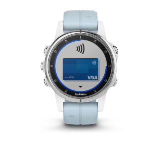 fēnix® 5S Plus Weiss mit Seafoam Armband