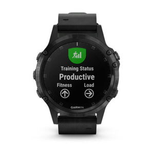 fēnix® 5 Plus Saphir, Schwarz mit schwarzem Lederarmband