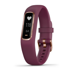 vívosmart® 4 S/M Dunkelrot/Roségold