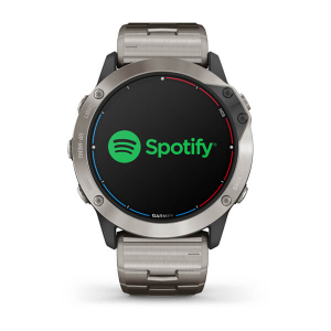 quatix® 6x Solar Titanfarben mit Titanarmband