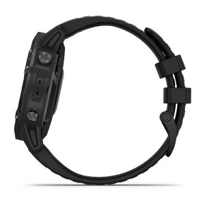 fēnix® 6 Pro Schwarz mit schwarzem Silikon Armband