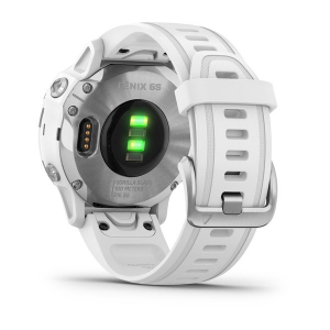 fēnix® 6S Weiss mit weissem Silikon Armband