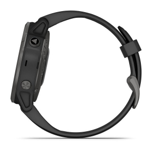 fēnix® 6S Pro SAPPHIRE Schwarz mit schwarzem Silikonband