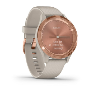 Preview: vívomove 3S Beige/Rosegold mit Silikon Armband Beige