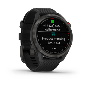 Preview: Approach® S42 Grau mit schwarzem Armband