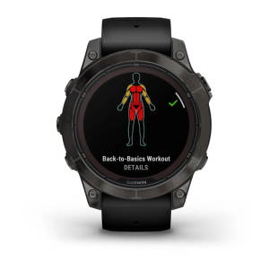 Fēnix® 7 Pro – Sapphire Solar Edition Schwarz/Carbongrau Titan DLC mit QuickFit®-Silikon-Armband