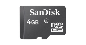 4 GB microSD/SD Speicherkarte