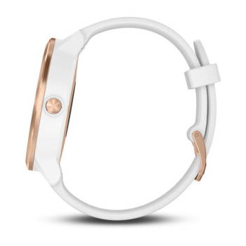 vívoactive® 3 Weisses Silikonarmband, Edelstahl