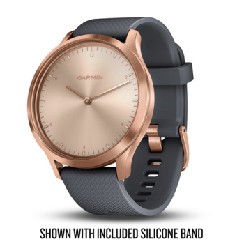 vívomove™ HR Roségold mit grauem Armband aus Velours