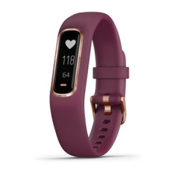 vívosmart® 4 S/M Dunkelrot/Roségold