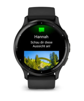 Venu® 3 Schwarz/Schiefergrau mit Schnellwechsel-Silikon-Armband