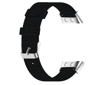 Schwarzes Nylon Armband 20mm